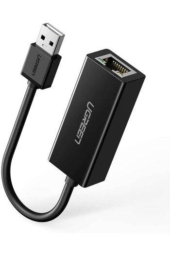 Ugreen Zewnętrzna karta sieciowa LAN RJ45 - USB 2.0 100 Mbps - czarny