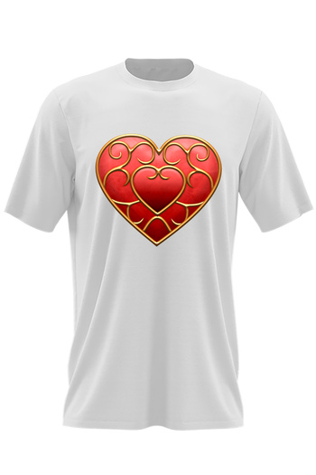 OEM Men's T-shirt Legend of Zelda Valentine Day Red Heart