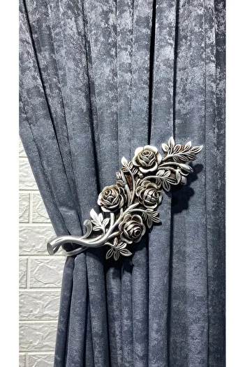 Helezoni Curtain Rail Curtain Accessory Polyester Casting Premium Lever Curtain Holder 1Pcs