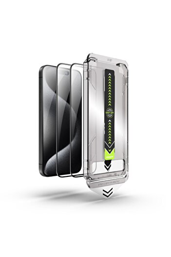Generic Screen Protector for iPhone 15 Pro Max, 9H Hardness Anti Scratch, Auto Dust Removal Installation