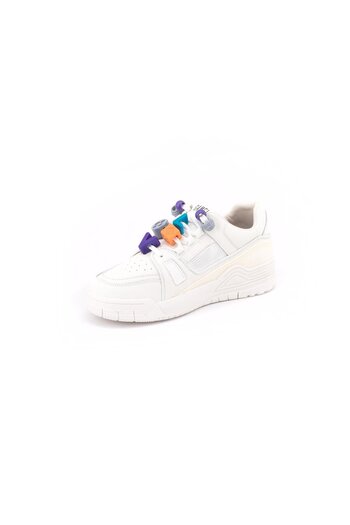 GAMELU İnvol Women's White Lace-Up Memory Thick Sole Daily Walking Outdoor Sneaker Sports Shoes