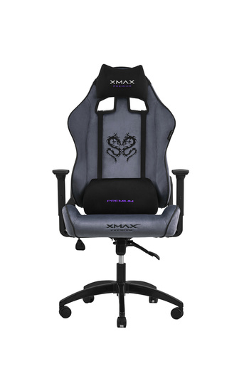 XMAX / Rio Balerion Antrasit Gri Kadife Terletmez Kumaş Gaming Oyuncu Koltuğu / 120 Kg Taşır
