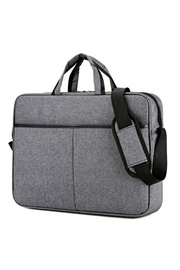 Aptel Geanta laptop universala, cu manere, gri, 15.6”
