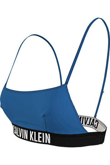 Calvin Klein BRALETTE-RP Kadın Mavi Bikini Üstü