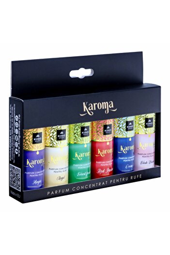 Karoma Set 6 Parfumuri Concentrate Pentru Rufe , - Mix Aroma, 6 X 50 ml