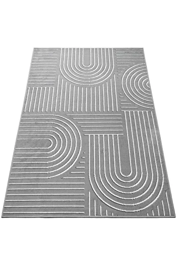 LUNA HOME Lysandra rug with Scandinavian Boho look gray 160x230 cm