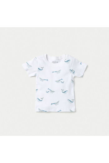 Juniors Whale Print T-shirt and Pyjama Set