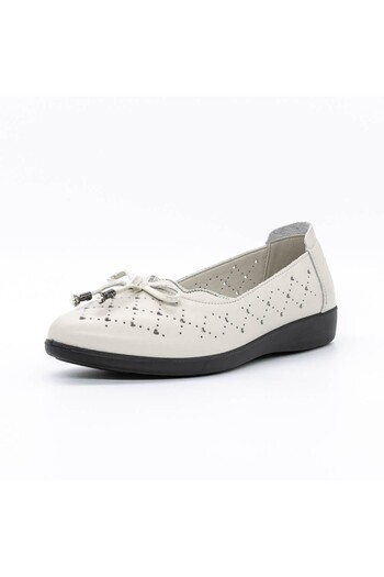 Stephano Women's Ballerinas 3502Q07 Cream