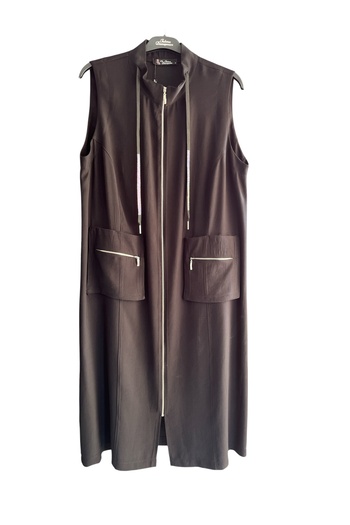 FATMA DANIŞMAN Long Vest with Large Size