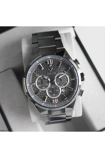 Fiesta Fs601117 Men's Wrist Watch with Steel Band