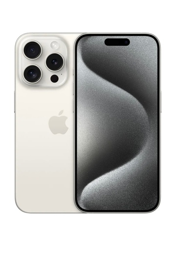 Apple iPhone 15 Pro 128GB Titanium White 5G with FaceTime - Middle East Version