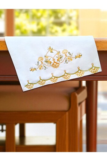 asev tekstil 50X90 cm Embroidered Velvet 12-Piece Hand Towel |   Face Towel Set