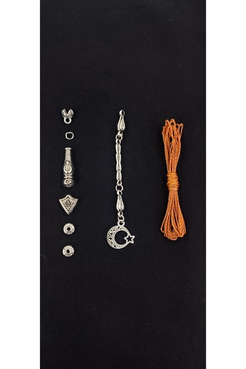 QELA COLLECTION Epoxy Natural Stone Prayer Beads Tassel Set Can Make 5 Prayer Beads