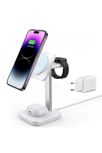 ESR Stație de încărcare MagSafe pentru Apple Watch cu încărcător portabil - HaloLock - Alb