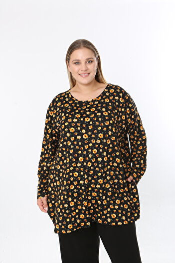 XL Modam Women's Digital Print Plus Size Tunic