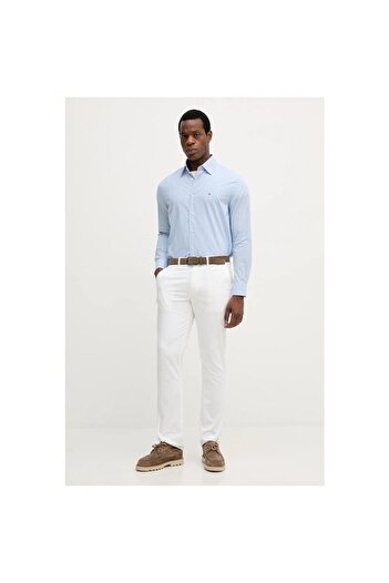Tommy Hilfiger ΜΠΛΟΥΖΑ ΜΕ ΜΙΝΙ ΣΧΕΔΙΟ FLEX POPLIN RF