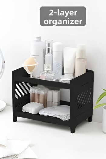 Bayev Black Venice 2 niveluri - Set organizator de masă, raft pentru machiaj Organizator de birou și suport pentru baie