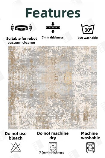 Faiend 2-Piece Washable Non-Slip Based Bath Mat and Rug Set - 4-Piece Toilet Seat Set