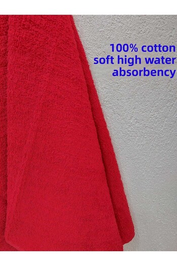 Mef Collection Red Barber Towel Hairdresser Towel 50X90 cm 12 Pieces