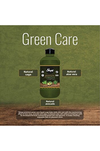 Sleepy Premium Green Care Series Liquid Soap 2x1500 Ml