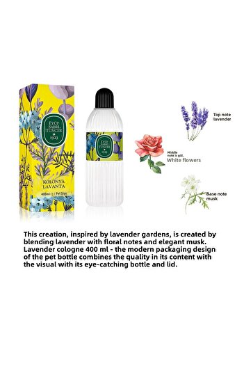 Eyüp Sabri Tuncer Eyüp Sabri Tuncer Lavender Cologne 400 ml 2 Pcs