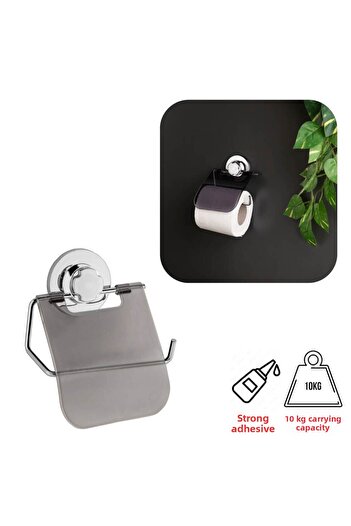 Piev Wenken Screwless Ultra Strong Bonding Luxury Chrome Covered Toilet Paper Holder