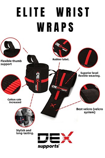 Dex Supports Fitness Bracelet Athlete Wristband Crossfit Support Wristband Wrist Wraps Elite