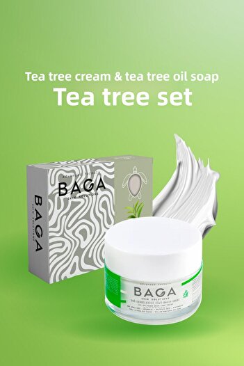 Baga CreAm Colored TeA Tree And Oil SoAp Set