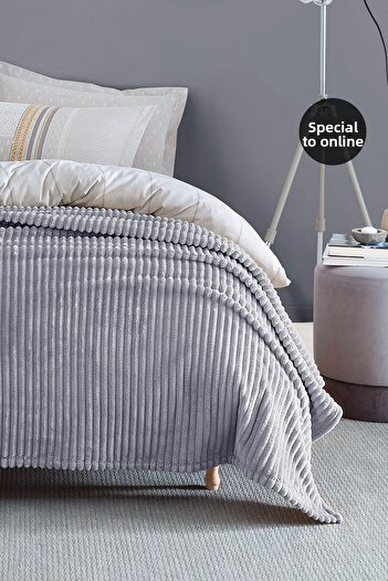 Yataş Holly Wellsoft Single Blanket - Gray