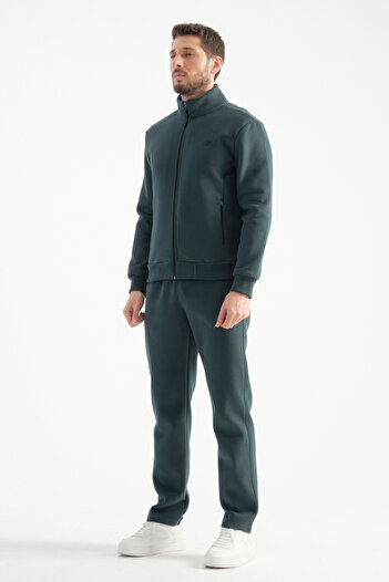Shooter Deluxe Winter Men's Tracksuit Set Stitching Detail Regular Fit