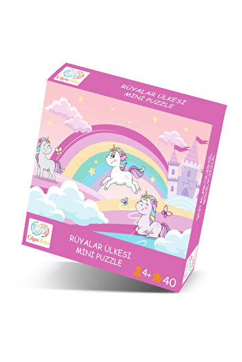 Çılgın Zeka Rüyalar Ülkesi Mini Puzzle 40 Parça 3-7 Yaş Çocuk Puzzle Yapboz