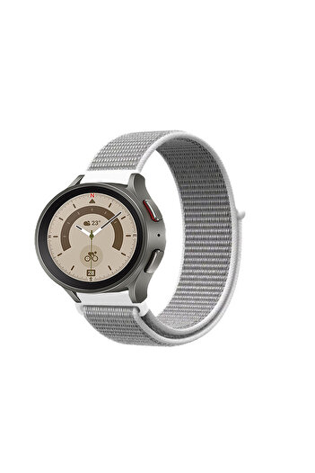 Tagomoon Samsung Galaxy Watch 4 5 6 7 Fe Serisi 40mm Ve 44mm Ile Uyumlu Spor Kumaş Cırt Cırtlı Kordon Kayış