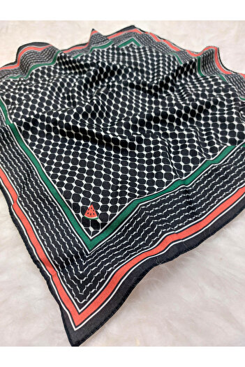 istanbul prensesleri Μοντέλο σημαίας 50x50 Crepe Vivid Colors με θέμα την Παλαιστίνη
