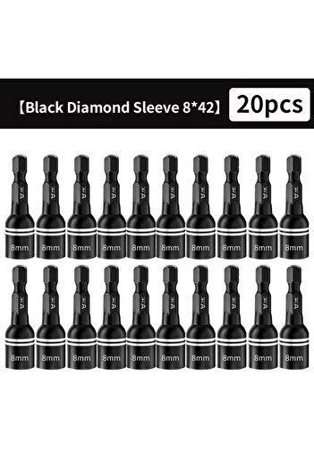 Choice 20 pcs 8mm Deep Air Impact Socket For Torque Wrench Auto Repair Tools Ratchet Multifunction Chrome V