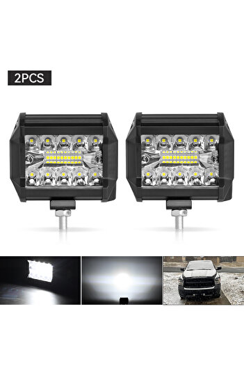 Choice 2PCS 60W Car LED Light Bar/Work Light Offroad Spot Flood Combo LED Bar For Truck Car SUV 4x4 Boat AT
