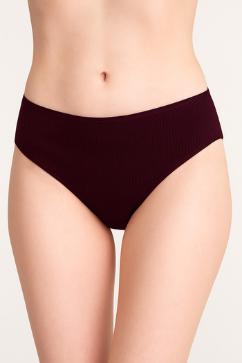 Humaone Chiloți din velur cu talie înaltă, 100% bumbac, 6 piese, pentru femei, gri, visiniu, verde, prune, nurcă, negru