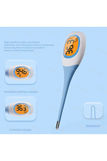 Choice1 Thermometer 2 Hot Baby Digital Underarm Electronic Thermometer 8 Seconds Fast Measurement Celsius Fa