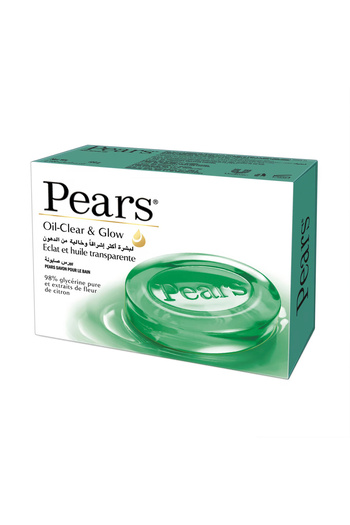 Pears Oil Clear & Glow Soap 125g – Glycerin & Lemon Flower for Fresh, Oil-Free Skin