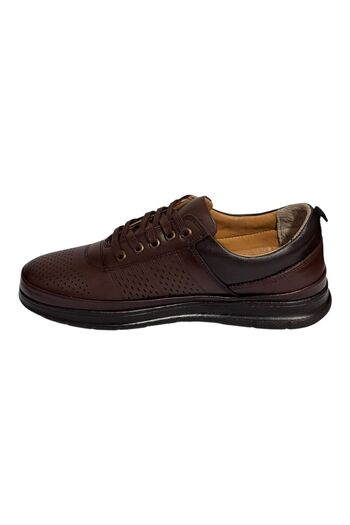Greyybull Shoes καφέ καλοκαιρινά δερμάτινα ανδρικά sneakers- casual sneakers