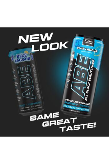 applied nutrition Abe Pre Workout Cans, Energy Performance Drink, Blue Lagoon, Pack of 24 Pieces