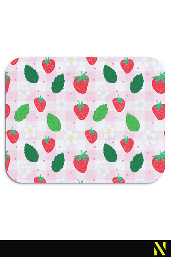 nilizma Mousepad ergonomic cu model de căpșuni, bază anti-alunecare, pentru uz casnic și la birou.