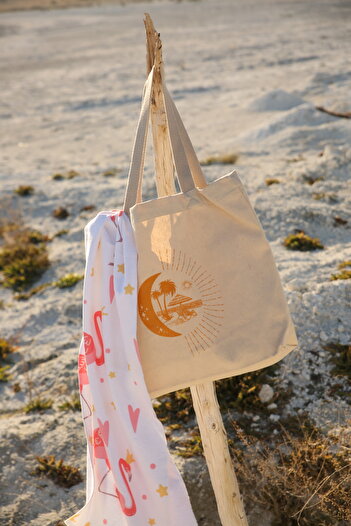 Home Cotton Beach Towel and Stylish Beach Bag Set - Summer Beach and Vacation Set