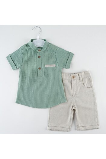 Miss Esilay Boutique Boy's Linen Cotton Seersucker Summer Holiday Special Day Suit