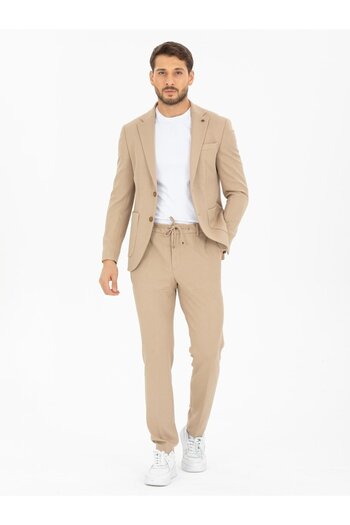 FASHİON PLAZA Sports Stringed Men's Suit Slim Fit Summer Full Lycra