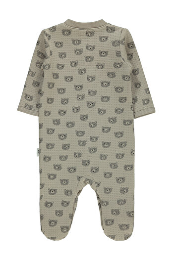 Civil Baby 1-6 Months Baby Boy Mink Jumpsuit - with Booties