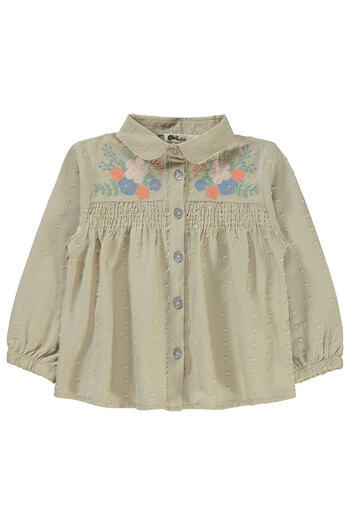 Civil Girls Beige 2-5 Years Old Children's Girl Shirt