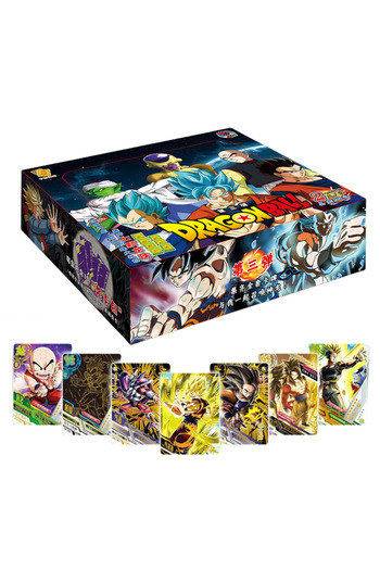 BANDAI 1Box30Bag Dragon Ball Collection Card Shiny Son Goku Saiyan Vegeta Trading Proxy Flash Cards Gam Ani