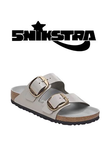 Birkenstock Arizona Big Buckle Nl High Shine Natural Leather - Snikstra