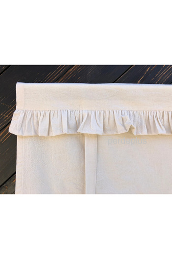Perdeplus Bağ Detaylı Perde Retro Natural Fon Perde