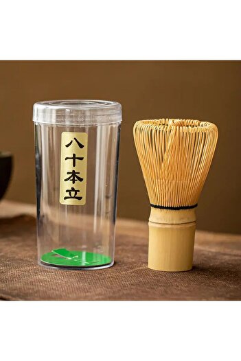 Aquasedna Bambu Matcha Çayı Karıştırıcı Fırça Bamboo Whisk Köpürtücü
